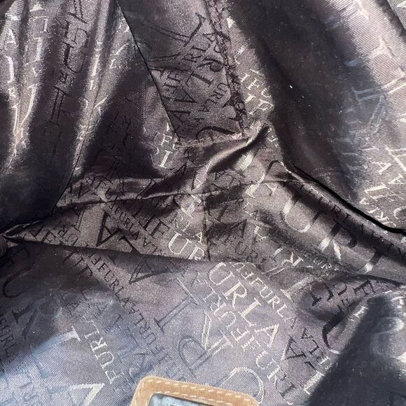 Furla Suede Bag with Braided Handles RARE - Picture 11 of 13